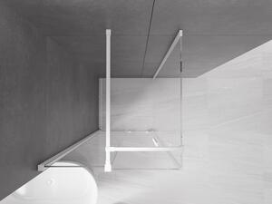 Mexen Velar sprchová kabína, posuvné dvere 90 x 90 cm, Priehľadné, biela - 871-090-090-01-20