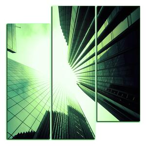 Obraz na plátne - Perspektíva mrakodrapu - štvorec 3252ZC (75x75 cm)