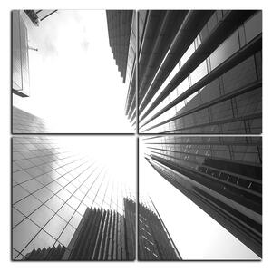 Obraz na plátne - Perspektíva mrakodrapu - štvorec 3252QE (60x60 cm)