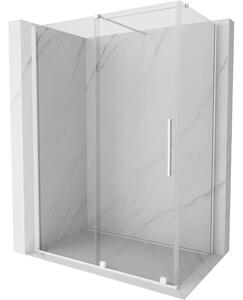 Mexen Velar sprchová kabína, posuvné dvere 140 x 75 cm, Priehľadné, biela - 871-140-075-01-20