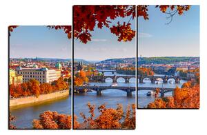 Obraz na plátne - Rieka Vltava a Karlov most 1257D (150x100 cm)