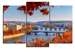 Obraz na plátne - Rieka Vltava a Karlov most 1257C (150x100 cm)