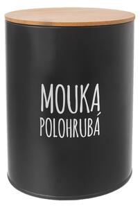 Dóza Mouka polohrubá BLACK pr. 13 cm
