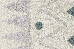MUZZA Prateľný koberec tecalzo 70 x 100 cm modrý