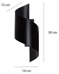 Nástenné svietidlo SPINER 1xG9/8W/230V čierna