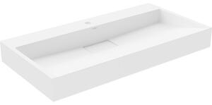 Mexen Ava návrhové umývadlo z konglomerátu 1/O 90 x 46 cm, biele - 23019001