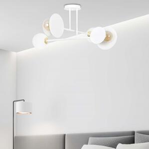 Luster na tyči MINERVA 2xE27/15W + 2xE14/10W/230V biela