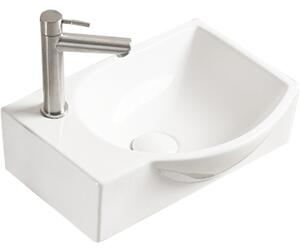 Mexen Mista nábytkové umývadlo pravé 40 x 28 cm, biele - 22174000R
