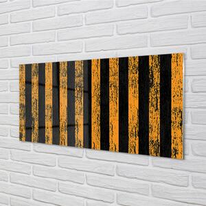Nástenný panel  Nepravidelné žlté pruhy 100x50 cm