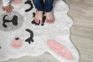 MUZZA Prateľný koberec v tvare lamy milio béžový