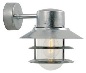 Nordlux - Vonkajšie nástenné svietidlo BLOKHUS 1xE27/60W/230V IP54 strieborná