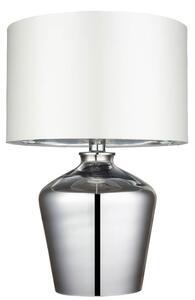 Endon 61198 - Stolná lampa WALDORF 1xE27/10W/230V lesklý chróm/biela