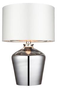 Endon 61198 - Stolná lampa WALDORF 1xE27/10W/230V lesklý chróm/biela