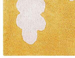 MUZZA Prateľný koberec cloudio 120 x 160 cm žltý