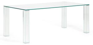 Sklenený jedálenský stôl 100x200 cm Adularia – Kave Home
