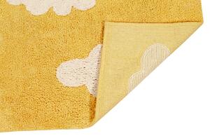 MUZZA Prateľný koberec cloudio 120 x 160 cm žltý