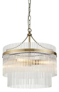 Endon 99167 - Luster na reťazi MARIETTA 3xE14/7W/230V mosadz/číra