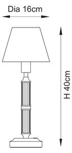 Endon 114846 - LED Stm. nabíjacia stolná lampa MORTON LED/1,5W/5V mosadz/modrá