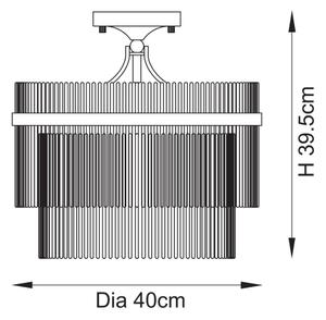 Endon 112575 - Prisadený luster MARIETTA 3xE14/7W/230V mosadz/číra
