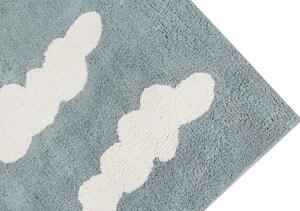 MUZZA Prateľný koberec cloudio 120 x 160 cm modrý