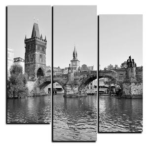 Obraz na plátne - Karlov most v Prahe - štvorec 3259QD (75x75 cm)