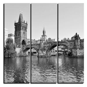 Obraz na plátne - Karlov most v Prahe - štvorec 3259QB (75x75 cm)