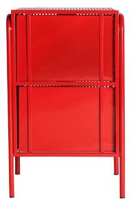 MUZZA Nočný stolík verta 66 x 37 cm červený