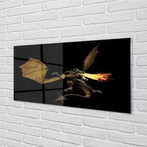 Nástenný panel  ohnivého draka 100x50 cm