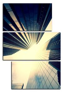 Obraz na plátne - Perspektíva mrakodrapu - obdĺžnik 7252D (120x80 cm)