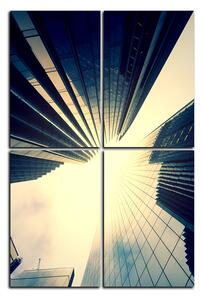 Obraz na plátne - Perspektíva mrakodrapu - obdĺžnik 7252E (120x80 cm)