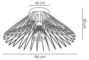 ONLI - Stropné svietidlo DUCCIO 1xE27/22W/230V pr. 60 cm čierna