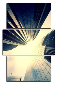 Obraz na plátne - Perspektíva mrakodrapu - obdĺžnik 7252C (90x60 cm)