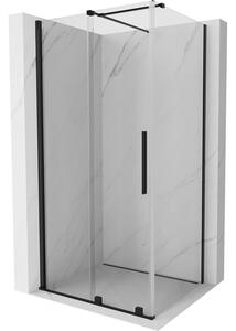 Mexen Velar sprchová kabína, posuvné dvere 120 x 80 cm, Priehľadné, Čierna - 871-120-080-01-70