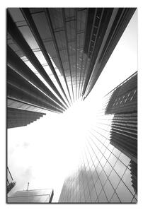 Obraz na plátne - Perspektíva mrakodrapu - obdĺžnik 7252QA (120x80 cm)
