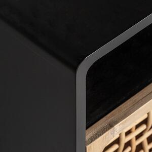 MUZZA Nočný stolík denso 51 x 35 cm čierny