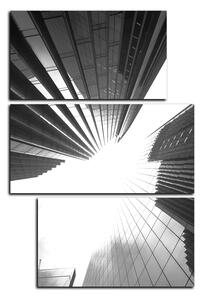 Obraz na plátne - Perspektíva mrakodrapu - obdĺžnik 7252QD (105x70 cm)