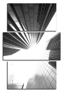 Obraz na plátne - Perspektíva mrakodrapu - obdĺžnik 7252QC (120x80 cm)