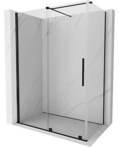 Mexen Velar sprchová kabína, posuvné dvere 140 x 75 cm, Priehľadné, Čierna - 871-140-075-01-70