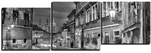 Obraz na plátne - Magické nočné staré mesto - panoráma 5258QE (90x30 cm)