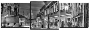 Obraz na plátne - Magické nočné staré mesto - panoráma 5258QD (90x30 cm)