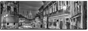 Obraz na plátne - Magické nočné staré mesto - panoráma 5258QA (105x35 cm)