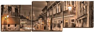 Obraz na plátne - Magické nočné staré mesto - panoráma 5258FE (150x50 cm)