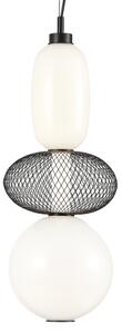 LED Luster na lanku ARAME LED/23W/230V pr. 22 cm čierna