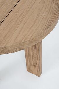 MUZZA Odkladací stolík livaro Ø 50 cm prírodný