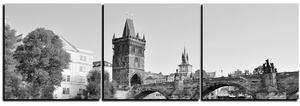 Obraz na plátne - Karlov most v Prahe - panoráma 5259QB (150x50 cm)