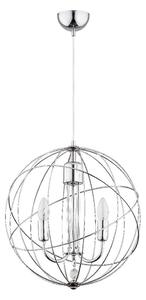 Luster na lanku PIKO 3xE14/10W/230V lesklý chróm
