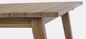 MUZZA Záhradný rozkladací stôl savia 180 (240) x 90 cm hnedý
