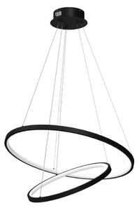 LED Luster na lanku HOOP LED/51W/230V pr. 60 cm 4000K čierna