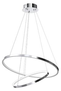LED Luster na lanku HOOP LED/51W/230V pr. 60 cm 4000K lesklý chróm