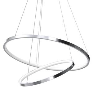 LED Luster na lanku HOOP LED/51W/230V pr. 60 cm 4000K lesklý chróm
